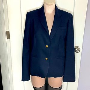 J.Crew Navy Blazer with Gold Buttons